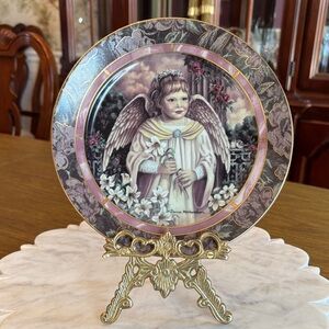 The Bradford Exchange Angelic Plate with Gold Accents💝Faith